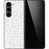 Elephant Print White Galaxy Z Fold5 5G Skin